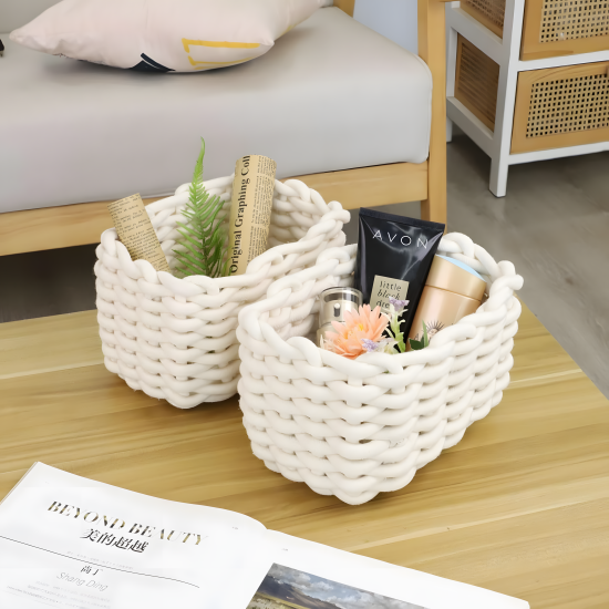 Cotton Basket Set 3 Pcs